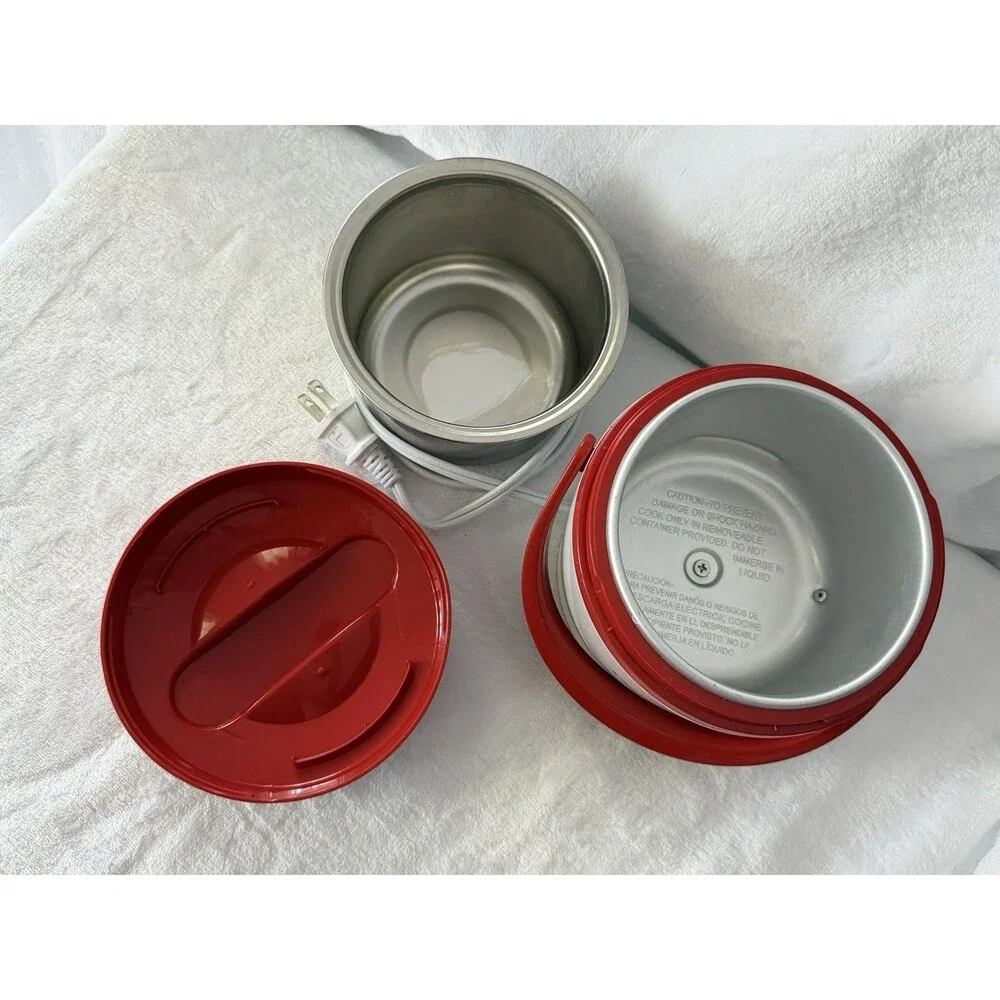Crock-Pot 20oz Mini Portable Food Warmer Red White
